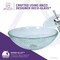 Anzzi Paeva Vessel Sink in Crystal Clear Chipasi with Matching Chrome Faucet LS-AZ8112 - alternate 10